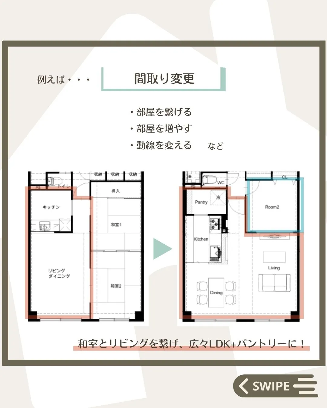 【意外と自由！？リノベってどこまでできるの？】
