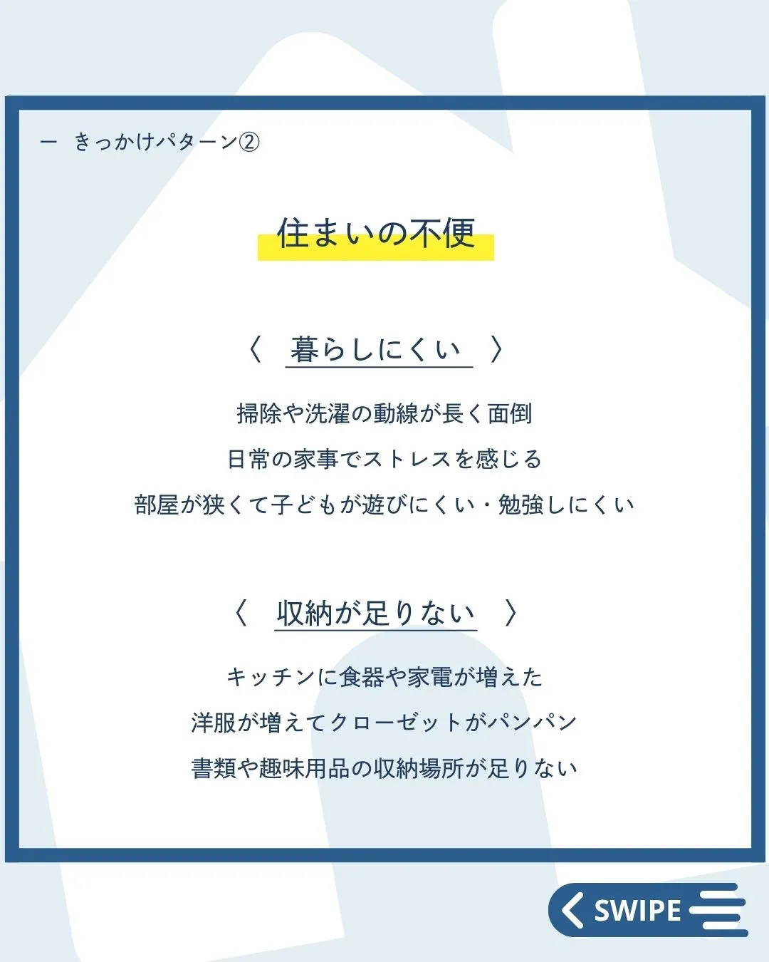 【 きっかけはこれ！リノベを考え始めるタイミング 】